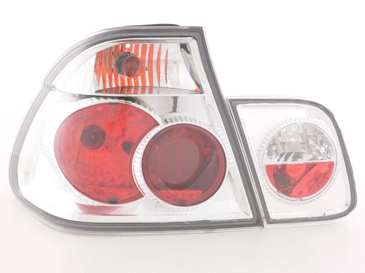 Rückleuchten Set BMW 3er Limo Typ E46 98-01 chrom Rückleuchten Set BMW 3er Limo Typ E46 98-01 chrom